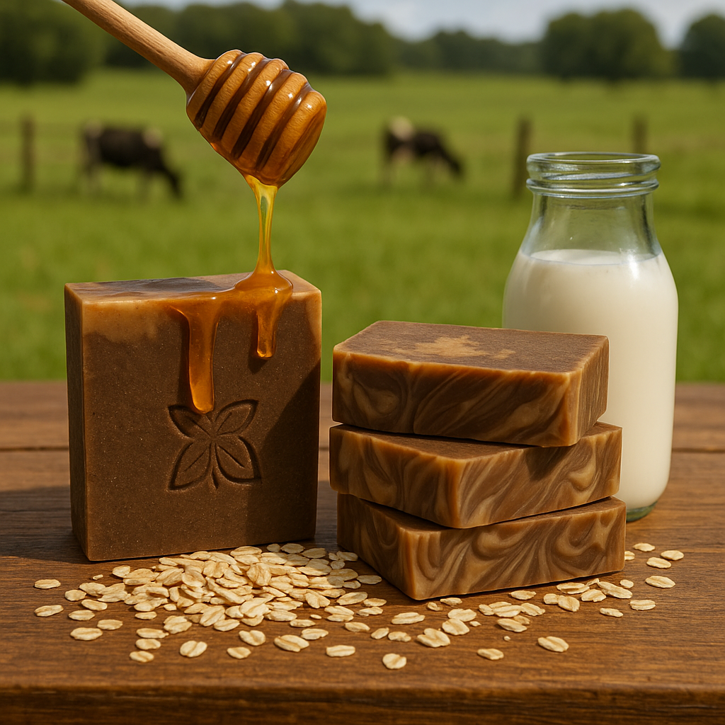 golden honey oats bar soap- manuka honey & colloidal oats